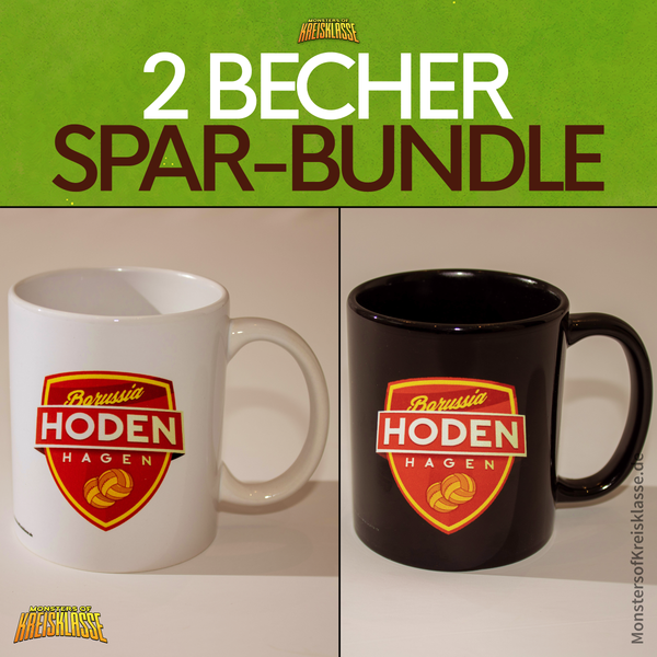Kaffeebecher Spar-Set (schwarz/weiß)